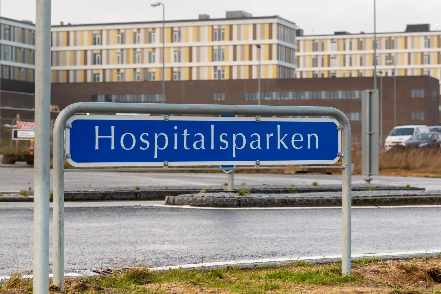Vejskilt til Hospitalsparken