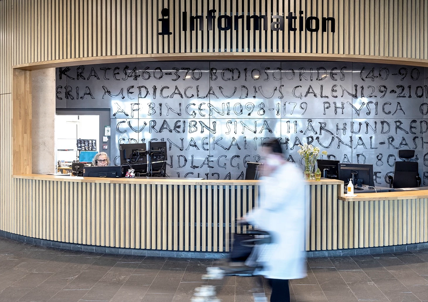 Receptionen på hospitalet