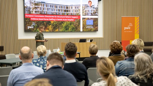 Sygeplejefaglig direktør Rikke Degn på ESBN-konferencen i Gødstrup