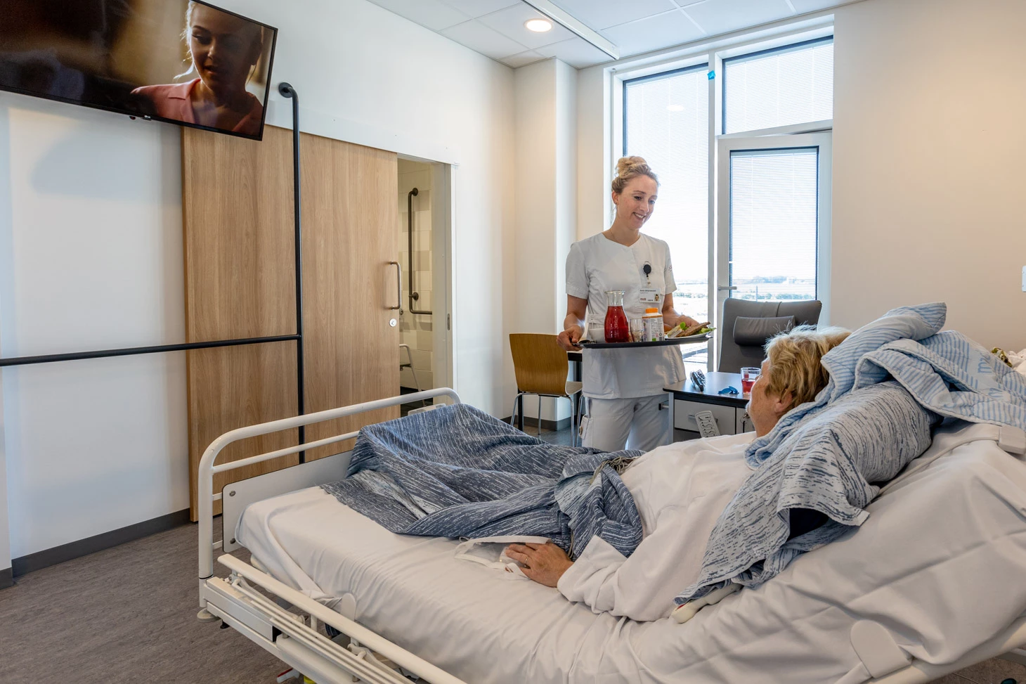 Sengestue på hospitalet