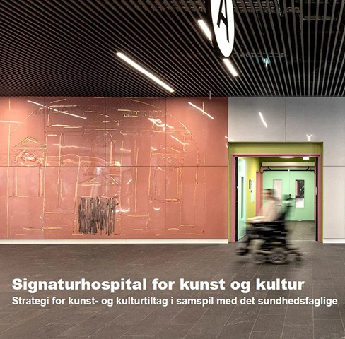 Foto af kunst på hospitalet