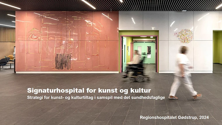 Foto af kunst på hospitalet